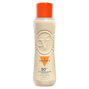 Leche Hidratante Bronceadora de Zanahoria Corporal y Facial SPF 50 - Valquer